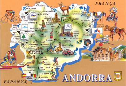 andorre carte touristique