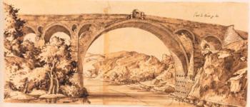 Pont de Céret vers 1830