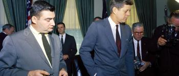 Pierre Salinger et JF Kennedy